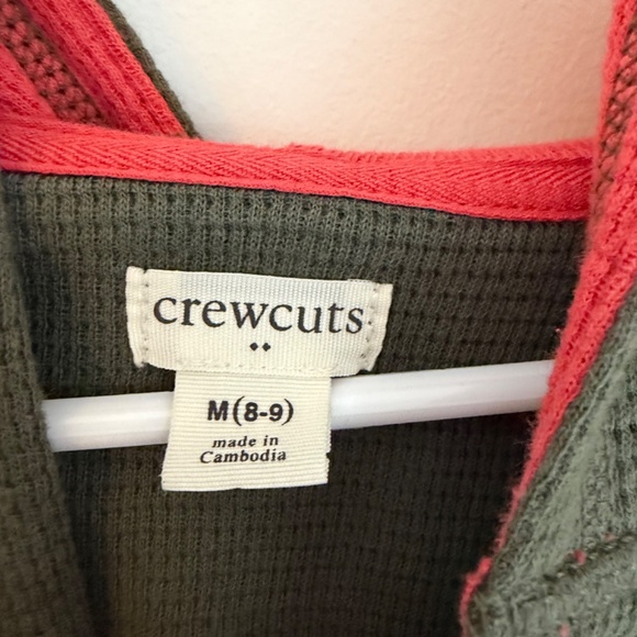 Crewcuts Kids Green Waffle Pullover 8–9 NWOT - Picture 2 of 4